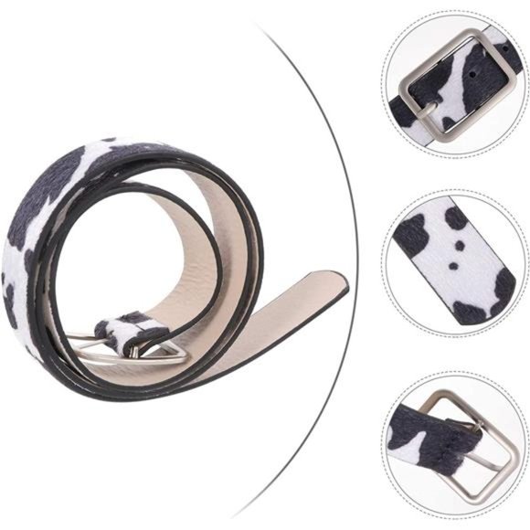 GALPADA Cow Print Waist accessories wide leather belt ladies belt Belt main image 4